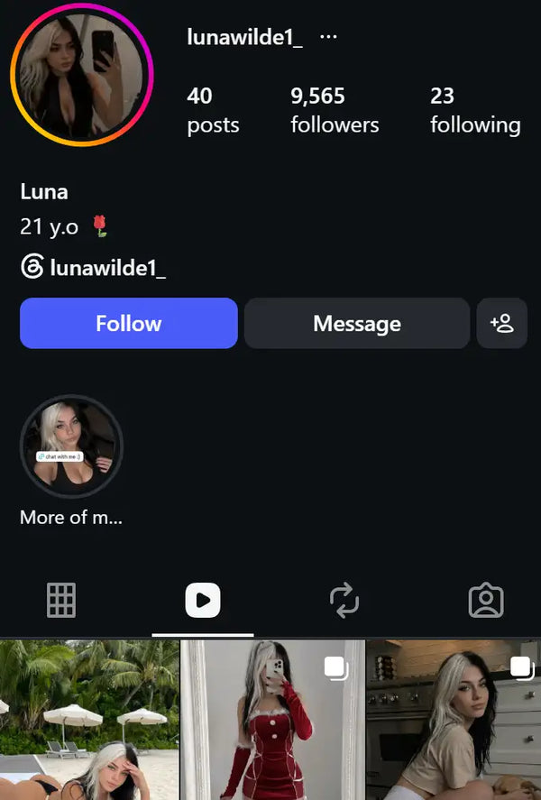 AI creator account example